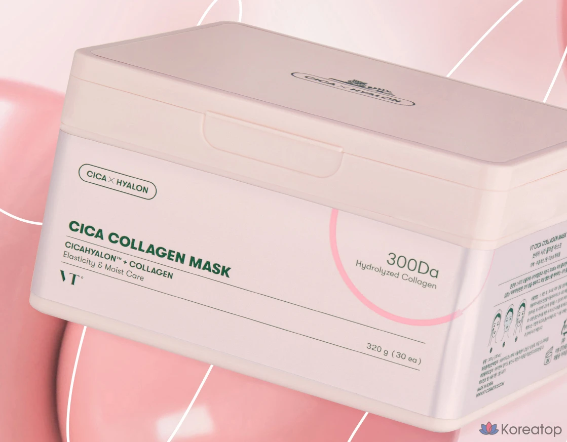 Тканевая маска для лица VT Cosmetics Cica Collagen Mask, 90 шт., фото 2