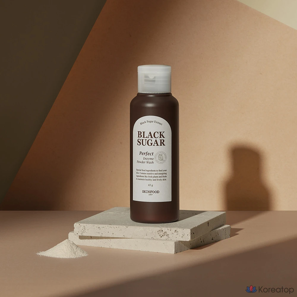 Пилинг-скраб Skinfood Black Sugar Perfect Enzyme Powder Wash, 65 г, 1 шт.