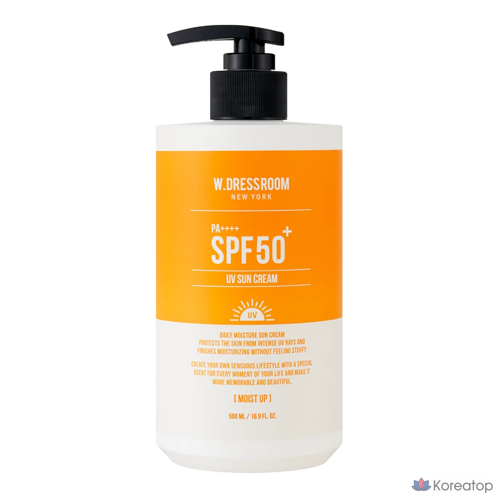 Солнцезащитный крем W.Dressroom Moisturizing Sun Cream SPF50+ PA++++, 500 мл, 1 шт.