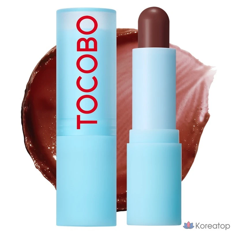 Тинт-бальзам для губ Tocobo Glass Tinted Lip Balm, оттенок 017 Choco Jam, 3.5 г, 1 шт.