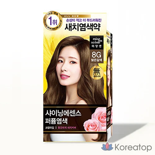 Краска для волос Mise en Scene Shining Essence, оттенок Bright Brown, 8 г, 1 шт., фото 2