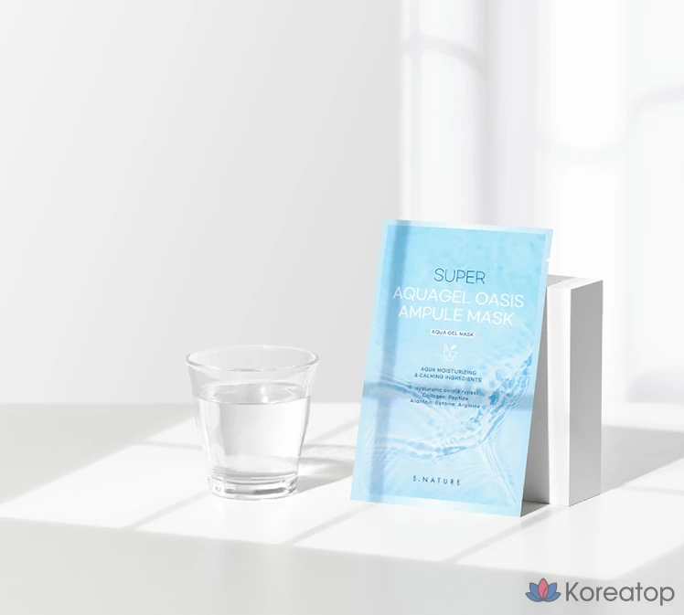 Тканевая маска для лица S.NATURE Super Aqua Gel Oasis Ampoule Mask, 30 мл, 5 шт.