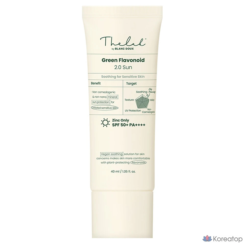 Солнцезащитный крем THE LAB by blanc doux Green Flavonoid 2.0 Sun SPF 50+ PA++++, 40 мл, 1 шт.