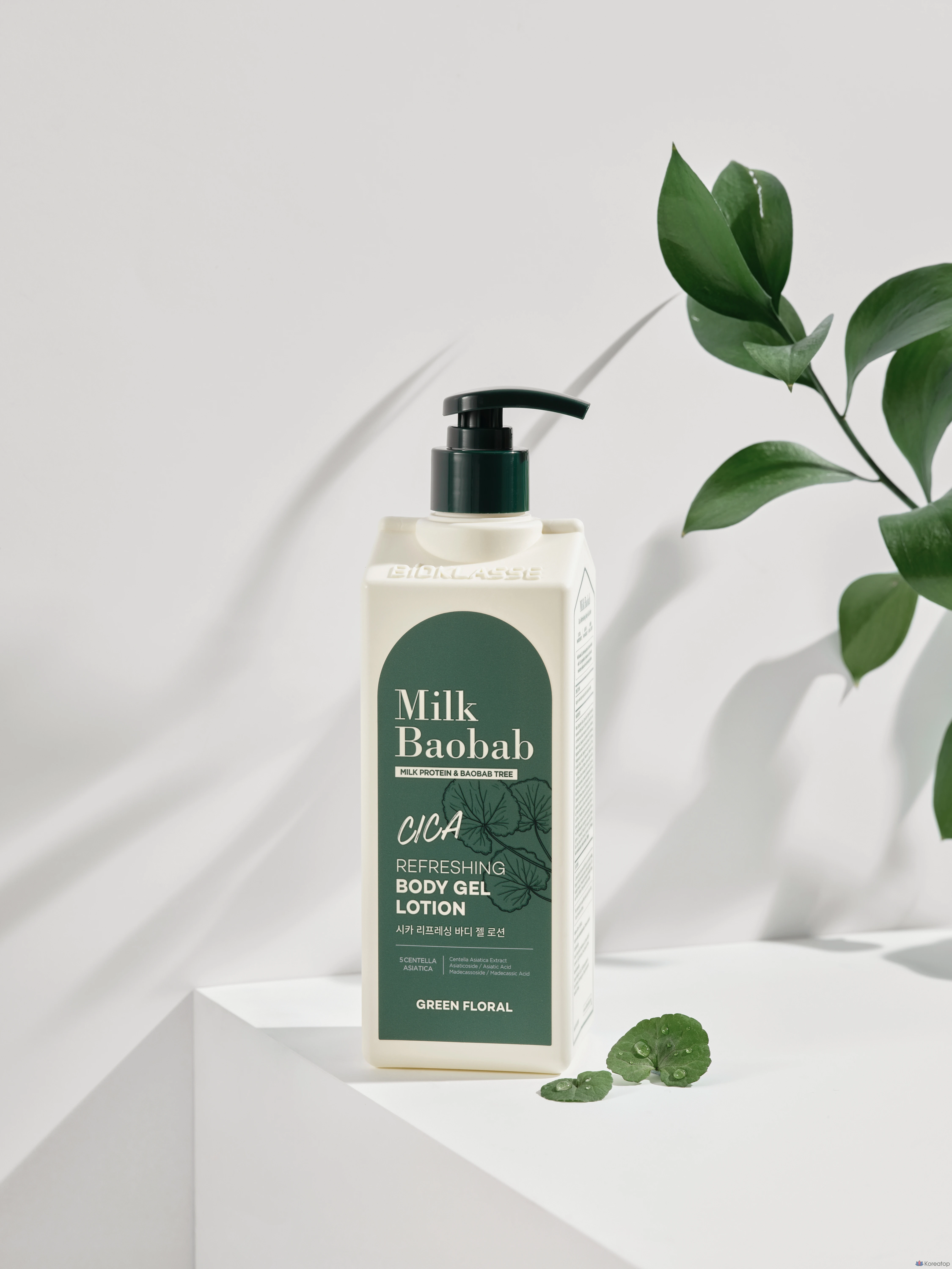 Лосьон-гель для тела Milk Baobab Cica Refreshing Body Gel Lotion Green Floral, 500 мл, 1 шт.