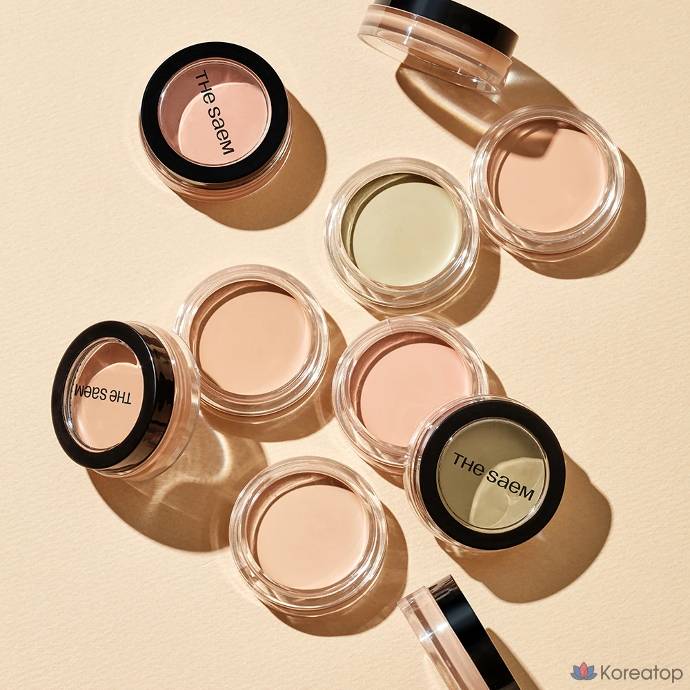 Консилер The Saem Cover Perfection Pot Concealer, оттенок 01 Clear Beige, 6 г, 1 шт., фото 2