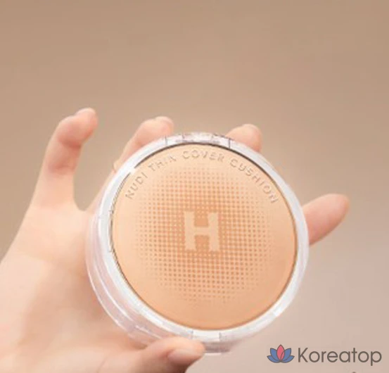 Кушон HANSKIN Nudie Thin Cushion Foundation, оттенок Pure Beige, 12 г, 1 шт., фото 3