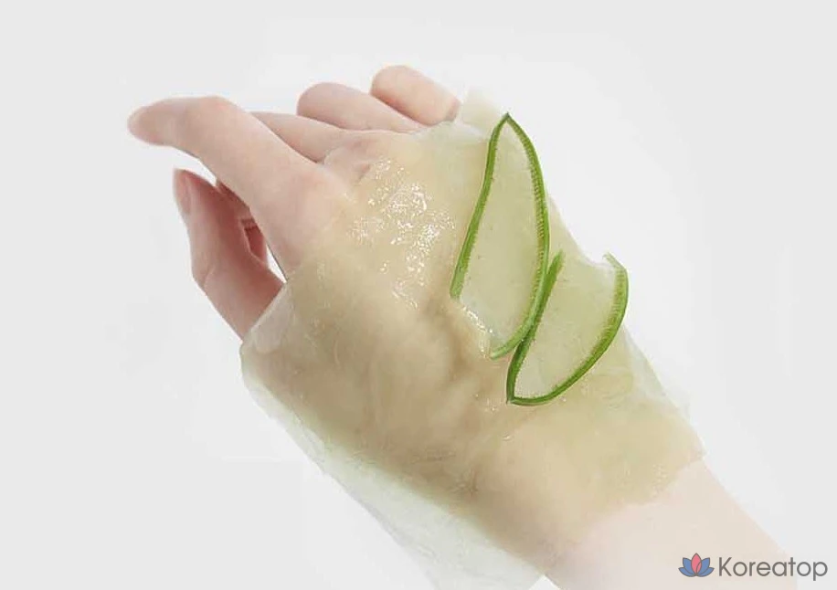 Тканевая маска для лица KIM JEONG MOON Aloe La Sense Roe Cure Realoe Phyto Green Ampoule Mask, 10 шт.
