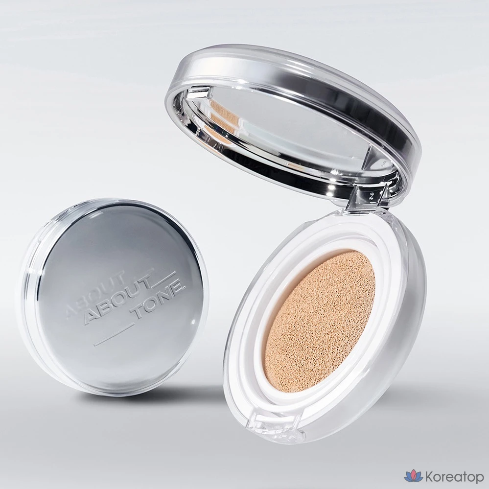 Кушон ABOUT TONE Skin Layer Fit Cushion Foundation, оттенок 21 Warm Light, 13 г, 1 шт., фото 8