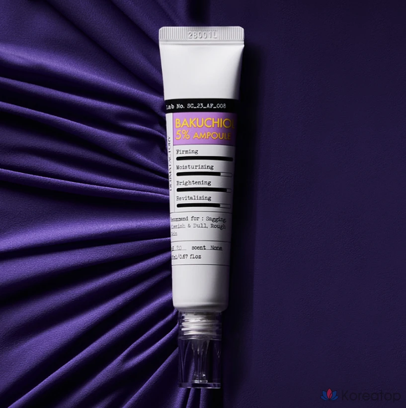 Ампульная сыворотка Derma Factory Bakuchiol 5% Ampoule, 20 мл, 1 шт.