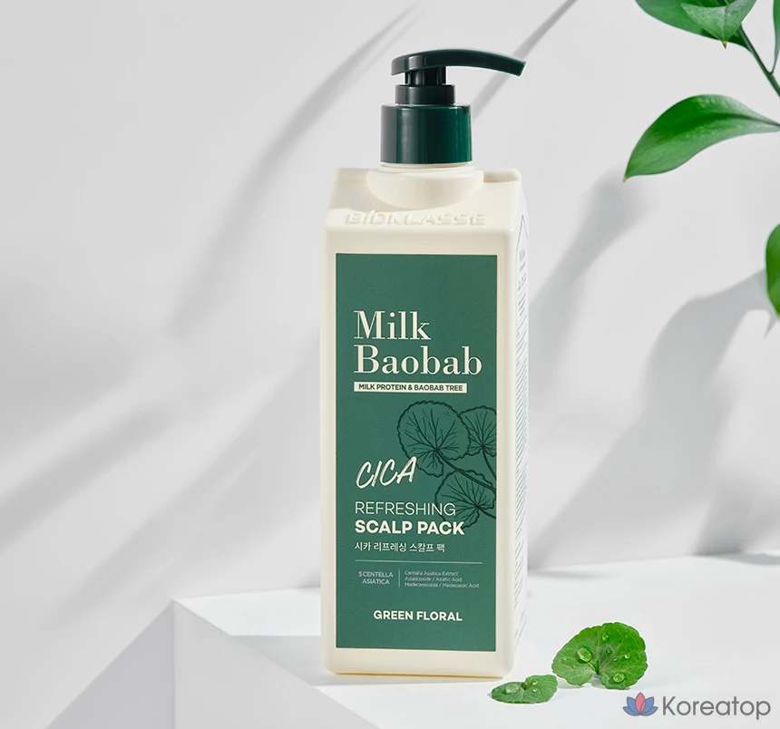 Тканевая маска для кожи головы Milk Baobab Cica Refreshing Scalp Pack, 500 мл, 1 шт.