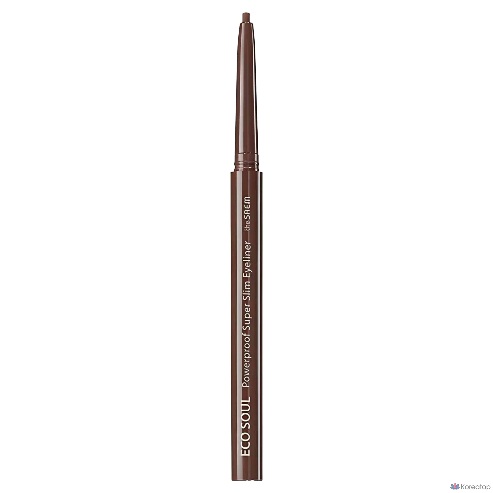 Подводка для глаз The Saem Eco Soul Powerproof Super Slim Eyeliner, оттенок Thrill Brown, 0.1 г, 1 шт., фото 3