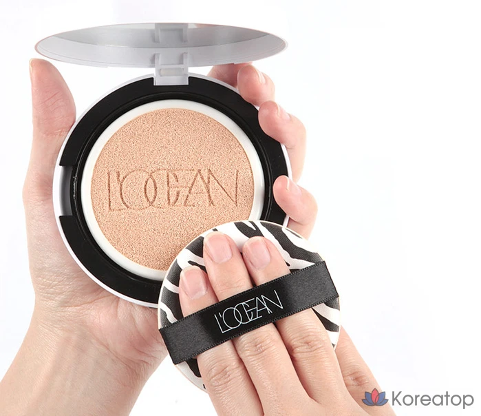 Кушон L'OCEAN Perfection Cushion Foundation, оттенок 23 Cafe Latte, 25 г, 1 шт., фото 4