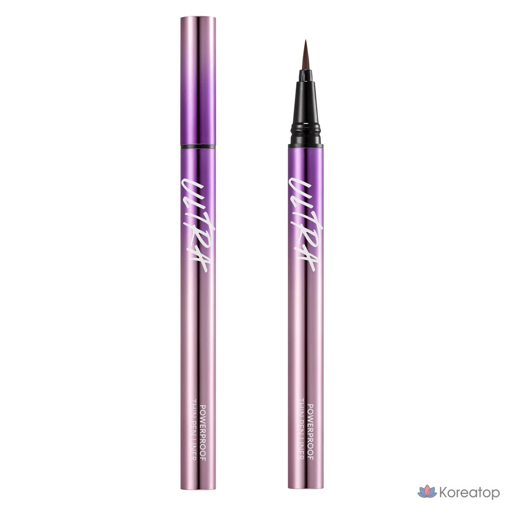 Подводка для глаз Missha Ultra Powerproof Thin Pen Liner, оттенок Dark Brown, 0.4 г, 1 шт.