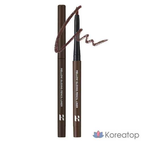 Карандаш для глаз Holika Holika Mellow Gliding Pencil Liner, оттенок 02 Cacao Nibs, 0.3 г, 1 шт.