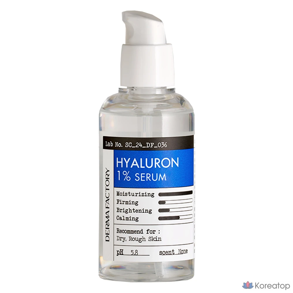 Сыворотка Derma Factory Hyaluron 1% Serum, 80 мл, 1 шт.