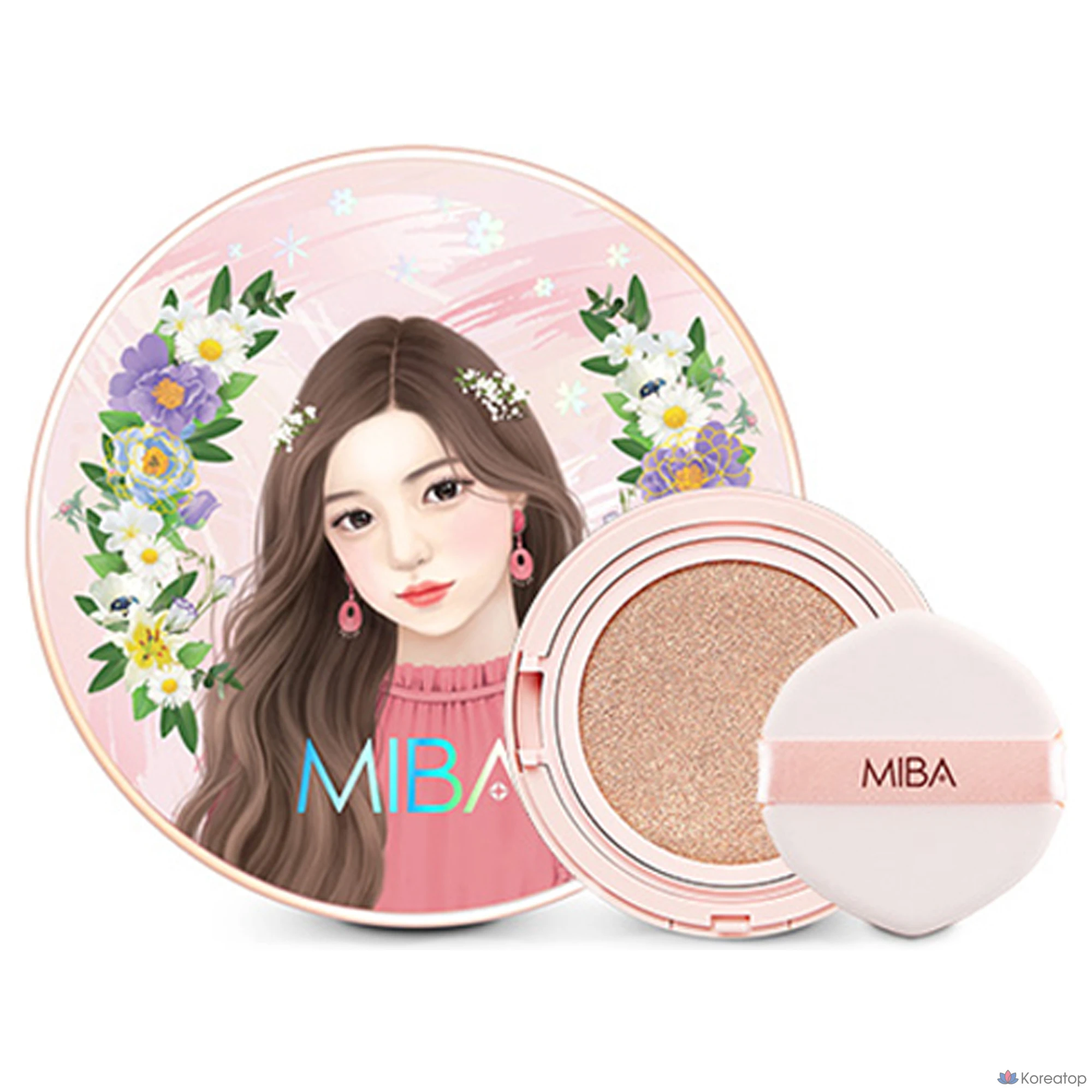 Кушон MIBA Ion Calcium Double Cushion Foundation RX, оттенок 21, 25 г, 2 шт.