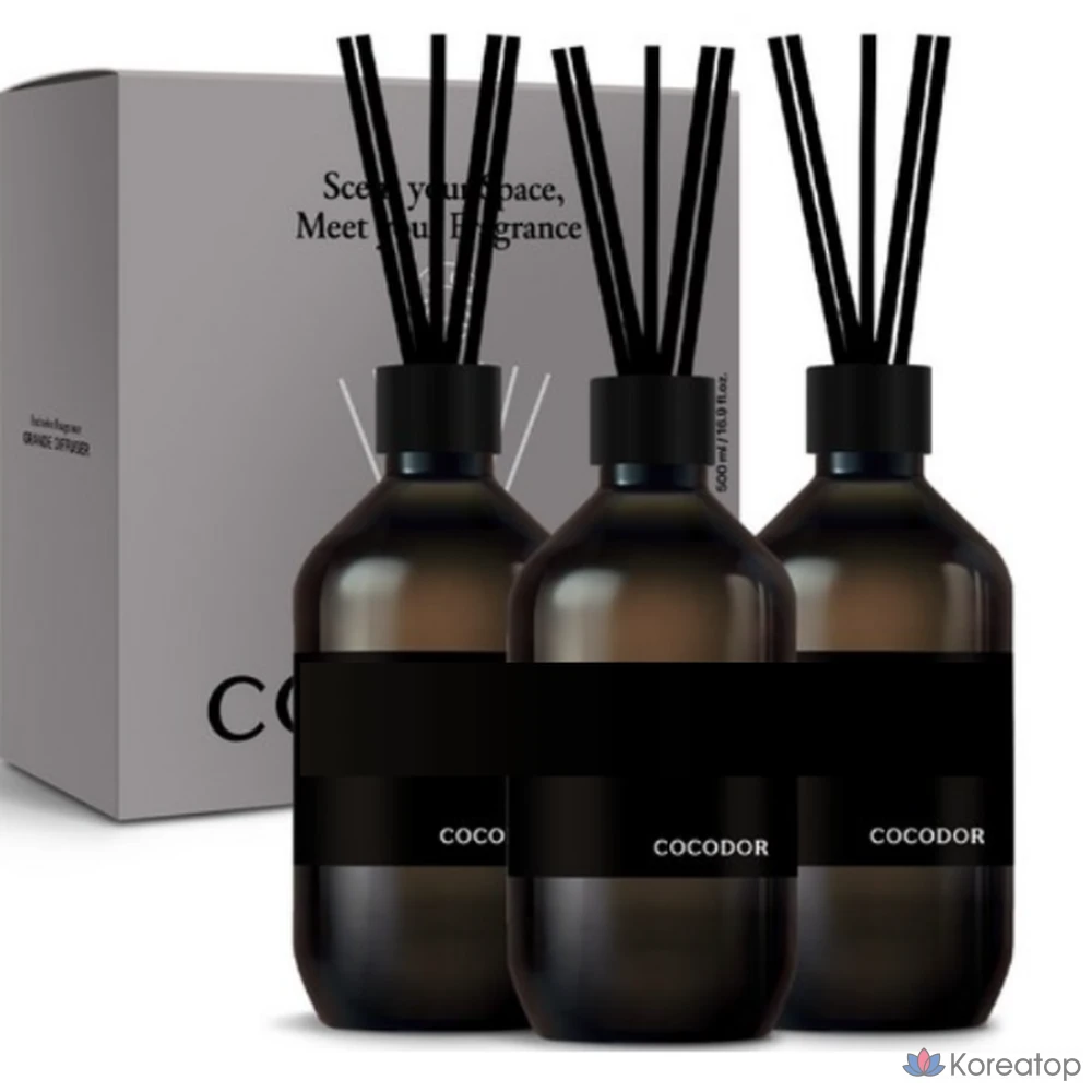 Диффузор для дома Cocodor Premium Diffuser + палочки 7 шт, аромат Yangjae Flower Market, 500 мл, 1 шт.