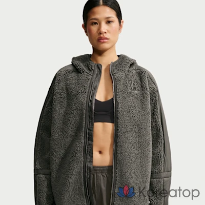 Худи на молнии женское Nike Skims Sherpa Oversized Full-Zip Hooded Jacket