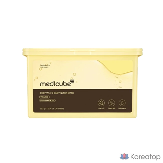 Тканевая маска для лица Medicube Deep Vita C Daily Quick Mask, 30 шт.