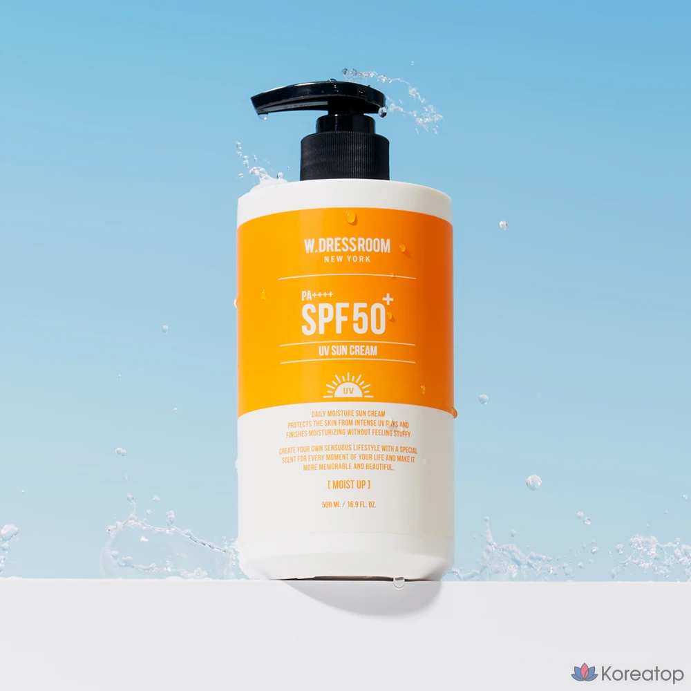 Солнцезащитный крем W.Dressroom Moisturizing Sun Cream SPF50+ PA++++, 500 мл, 1 шт., фото 2