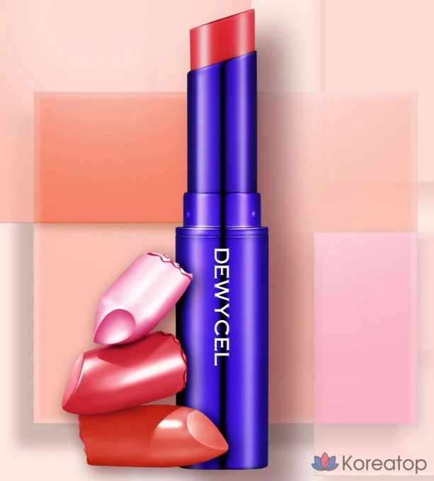 Бальзам-тинт для губ DEWYCEL Tintouring Tint Balm, оттенок Rare Coral, 4.5 г, 1 шт., фото 2