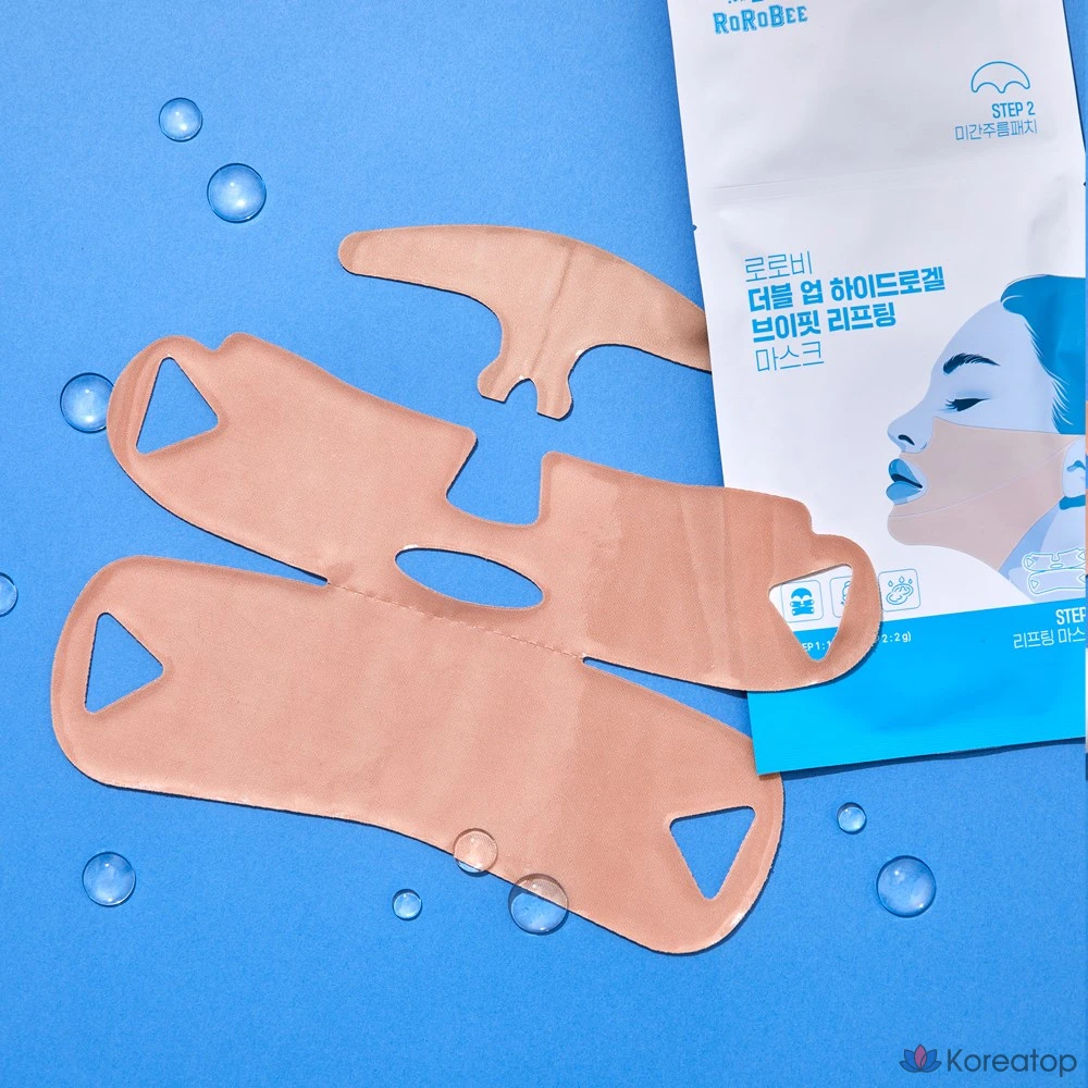 Тканевая маска для лица LOLO SKINNY Double Up Collagen Hydrogel V-Line Lifting Mask Sheet, 10 шт.