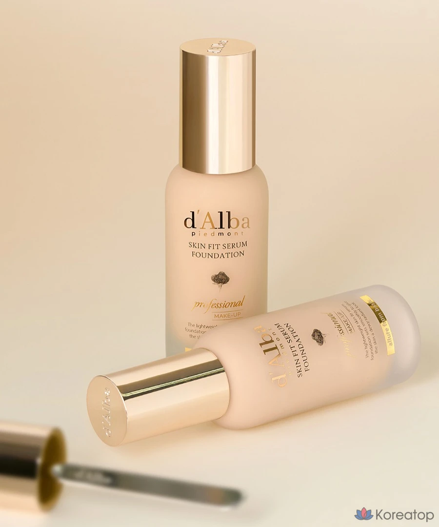 Тонер d'Alba Skin Fit Serum Foundation Spatula, оттенок 23, 40 мл, 1 шт.