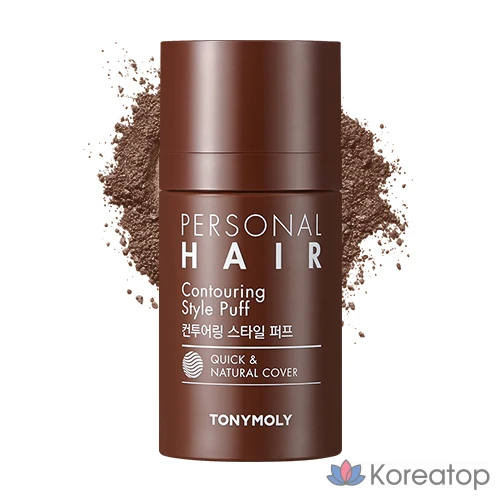 Пудра для волос Tony Moly Personal Hair Contouring Style Puff, оттенок 01 Natural Brown, 13 г, 1 шт.
