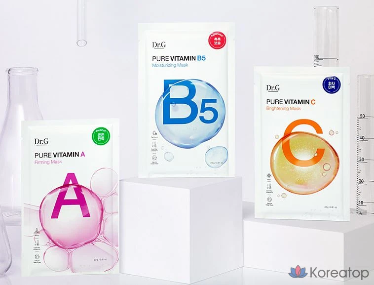 Тканевая маска для лица Dr. G Pure Vitamin C Brightening Mask, 10 шт., фото 4