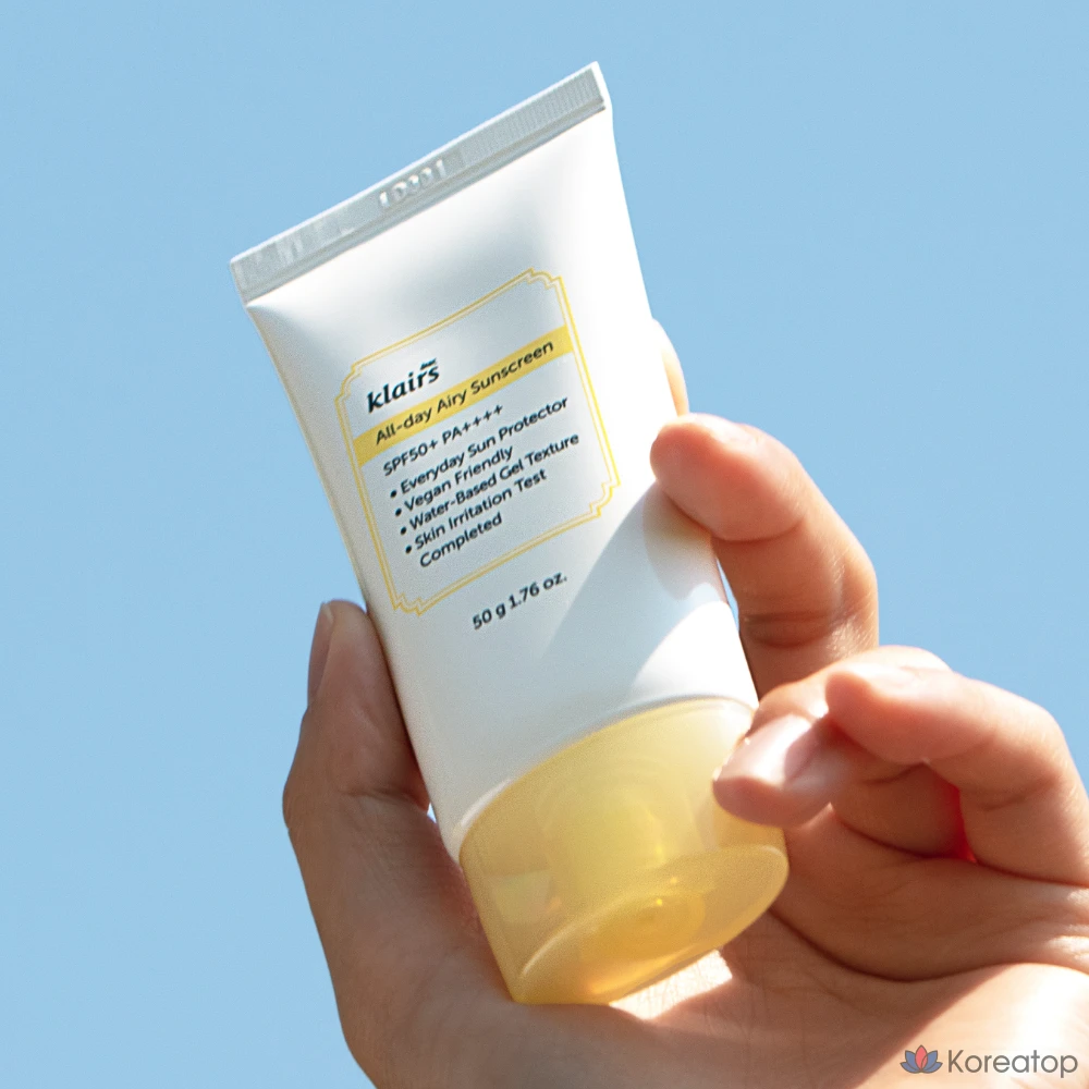 Солнцезащитный крем Dear, Klairs All Day Airy Sunscreen SPF50+ PA++++, 50 г, 1 шт.