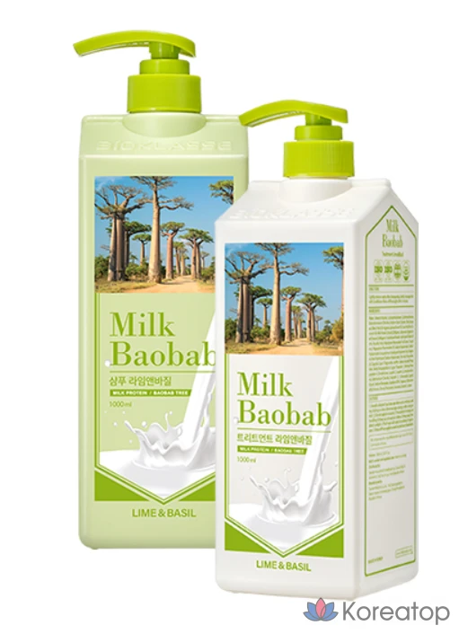 Шампунь Milk Baobab Lime & Basil, 1000 мл, 1 шт.