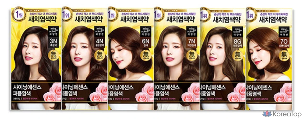 Краска для волос Mise en Scene Shining Essence, оттенок Bright Brown, 8 г, 1 шт., фото 9