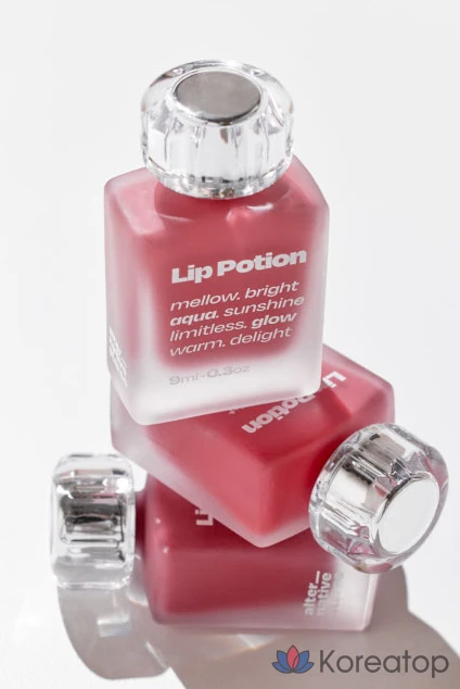 Тинт для губ ALTERNATIVE STEREO Lip Potion Aqua Glow Lip Tint, оттенок Sugar Rose, 3 г, 1 шт., фото 7