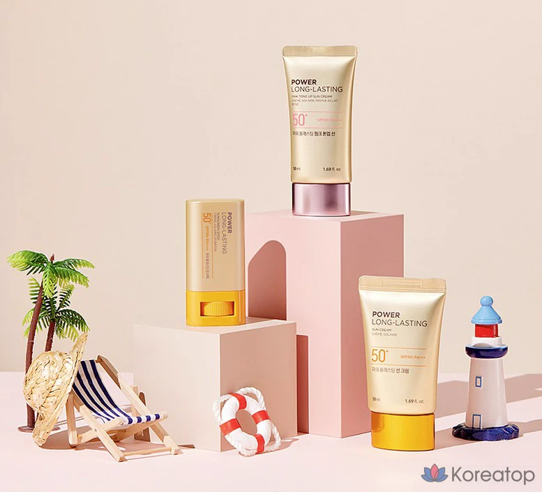Солнцезащитный крем The Face Shop Natural Eco Power Long Lasting Sun Cream SPF50+ PA+++, 50 мл, 1 шт.