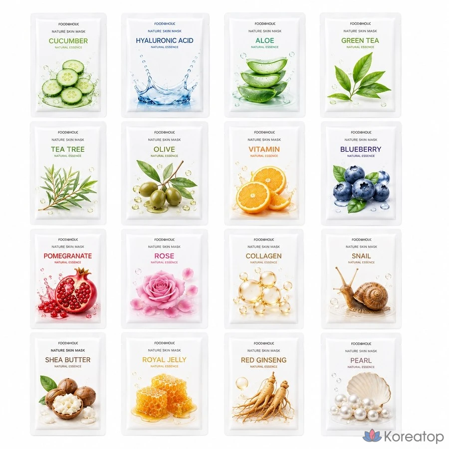 Тканевая маска для лица FoodaHolic Hydrating Soothing Mask Pack, 15 шт., фото 2