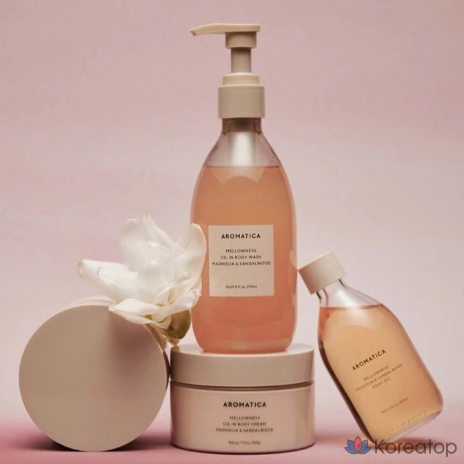 Увлажняющий крем для тела Aromatica Mellowness Oil in Body Cream Magnolia Sandalwood, 200 г, 1 шт.