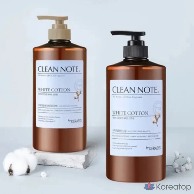Шампунь KeraSys Clean Note Shampoo White Cotton, 800 мл, 1 шт.