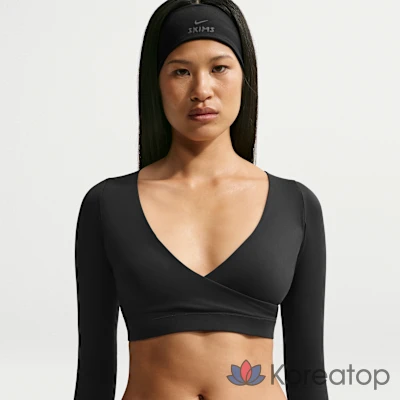 Топ женский Nike Skims Matte Long-Sleeve Wrap Top
