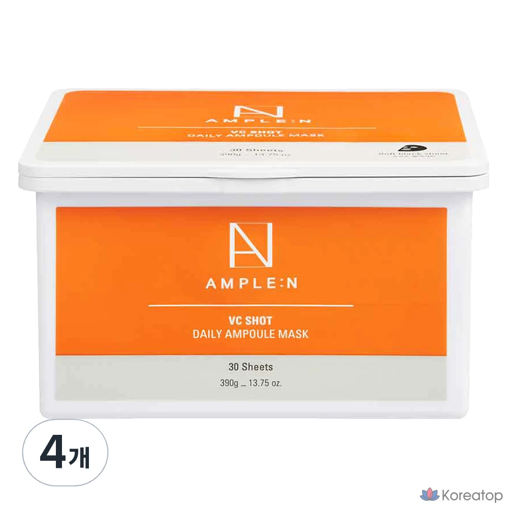 Тканевая маска для лица AMPLE:N Koreana VC Shot Daily Ampoule Mask, 30 шт.