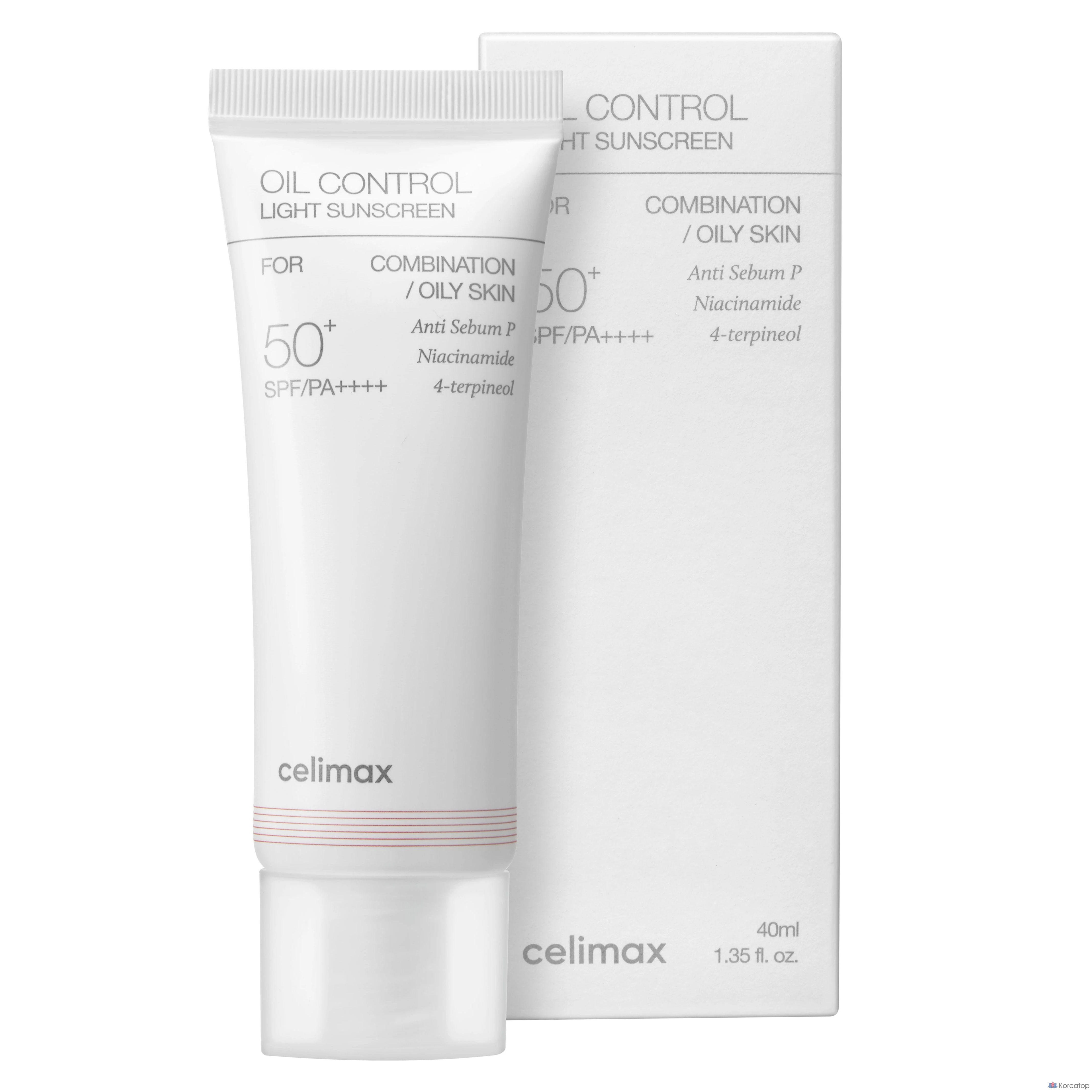 Солнцезащитный крем Celimax Oil Control Light Sunscreen SPF50+ PA++++, 40 мл, 1 шт.