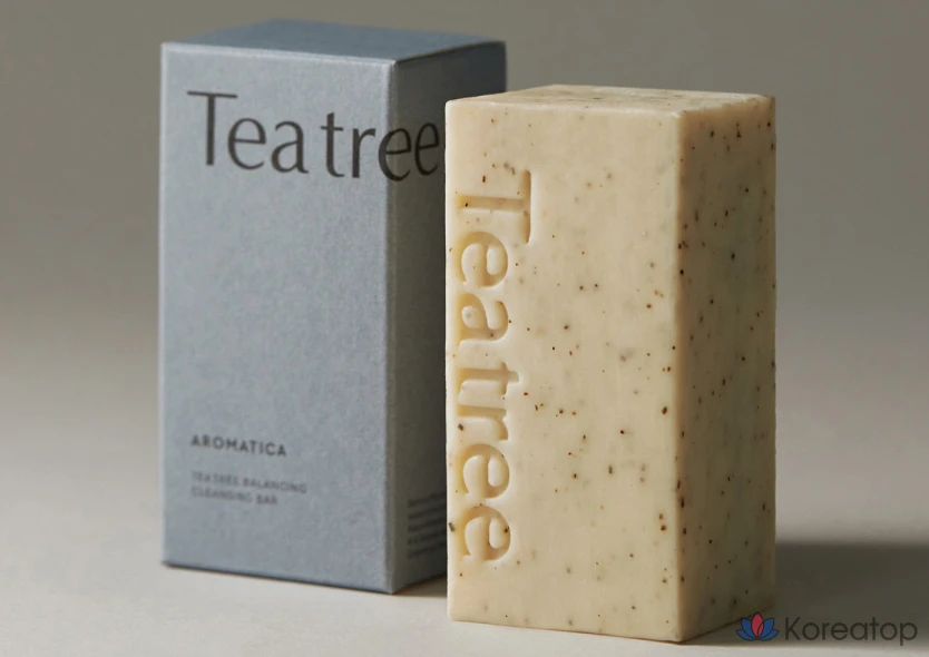Очищающий брусок Aromatica Tea Tree Balancing Cleansing Bar, 110 г, 1 шт.