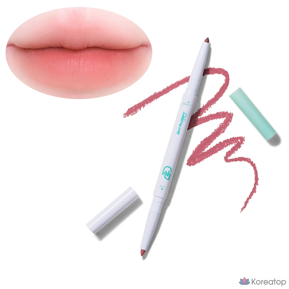 Карандаш для губ DEARMAY 2in1 Plumpy Lip Liner, оттенок P03 Soft Peach, 0.36 г, 1 шт.