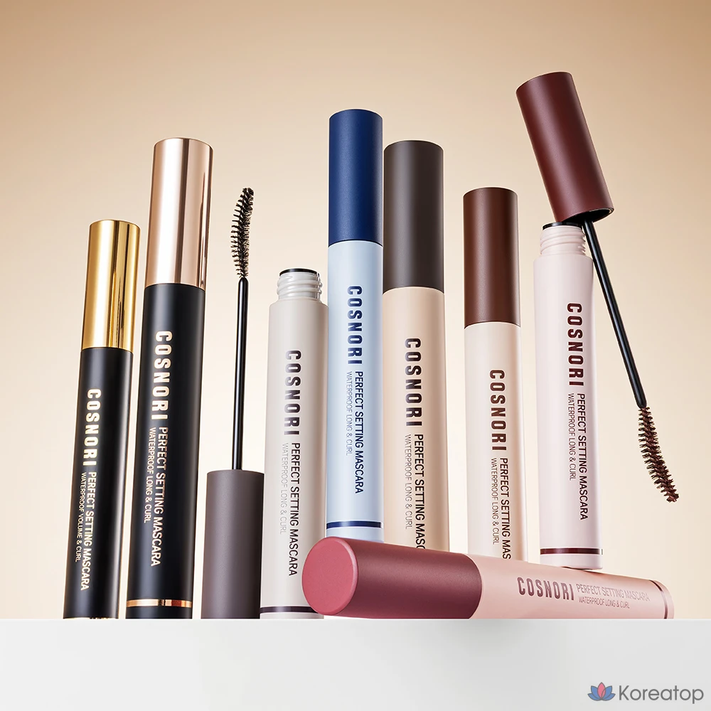 Тушь для ресниц Cosnori Perfect Setting Waterproof Long & Curl Mascara, оттенок 1.5 Black Brown, 7 мл, 1 шт., фото 3