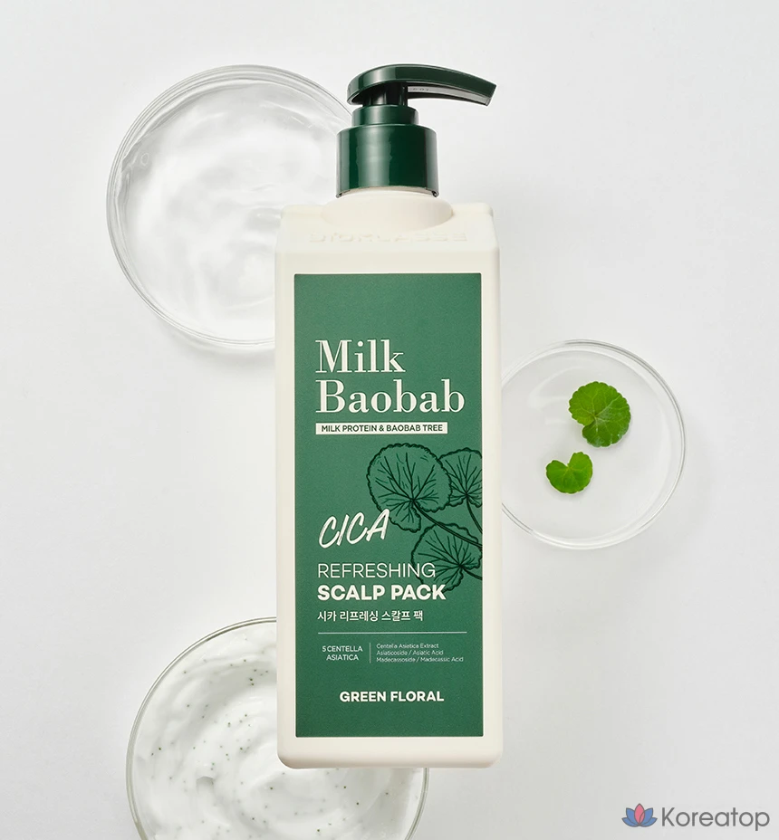 Тканевая маска для кожи головы Milk Baobab Cica Refreshing Scalp Pack, 500 мл, 1 шт.