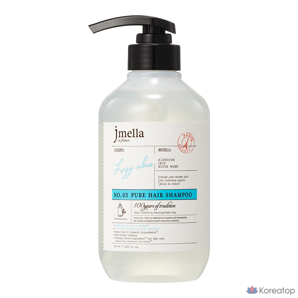 Шампунь Jmella In France Pure Lazy Vibe Hair Shampoo White Musk, 500 мл, 1 шт.
