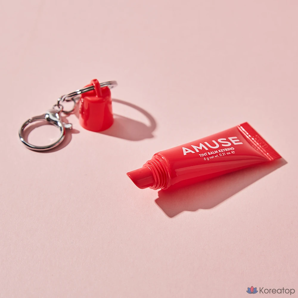 Тинт-бальзам для губ AMUSE Tint Keyring Lip Balm, оттенок 03 Healthy Cherry, 6 г, 1 шт.