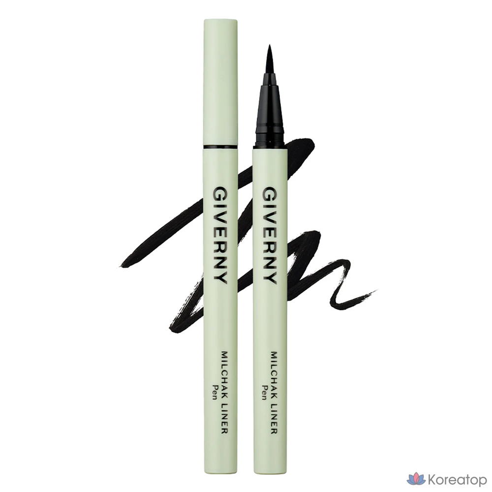 Подводка-лайнер для глаз Giverny Milchak Pen Liner, оттенок 01 Black, 0.6 г, 1 шт.
