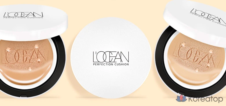 Кушон L'OCEAN Perfection Cushion Foundation, оттенок 23 Cafe Latte, 25 г, 1 шт., фото 5