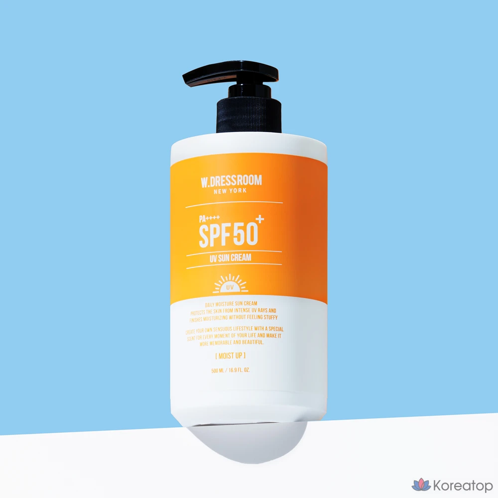 Солнцезащитный крем W.Dressroom Moisturizing Sun Cream SPF50+ PA++++, 500 мл, 1 шт., фото 3