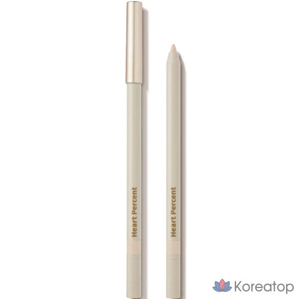 Айлайнер-карандаш Heart Percent Dot On Mood Gel Eyeliner Pencil, оттенок 06 Cream Beige, 1 шт.